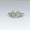 20CAI-2 YELLOW & WHITE DIAMOND RING