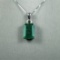 20CAI-1 EMERALD & DIAMOND PENDANT