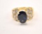 20RPS-2 SAPPHIRE & DIAMOND RING