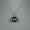 20CAI-42 NATURAL BLACK TAHITIAN PEARL PENDANT