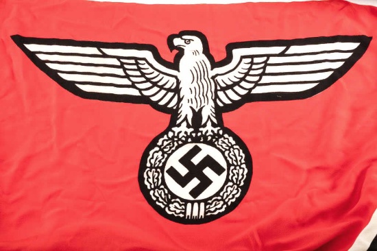19HR-3 WWII ERA NAZI MARKED NAVAL FLAG