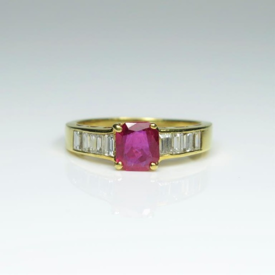 20CAI-45 RUBY & DIAMOND RING