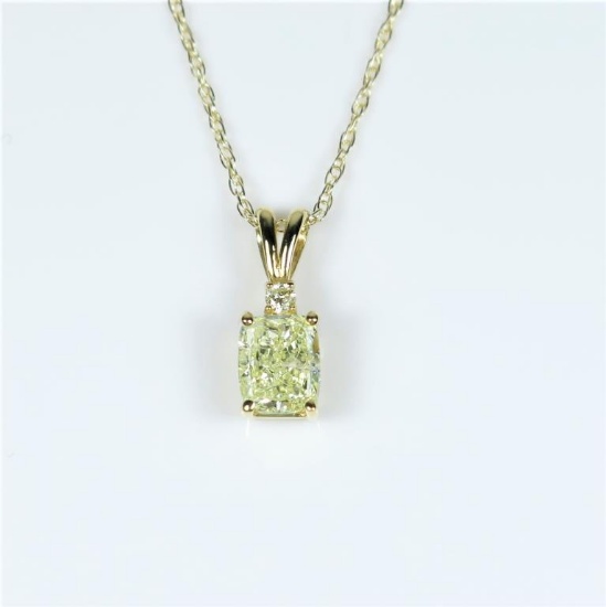 20CAI-6 YELLOW DIAMOND PENDANT