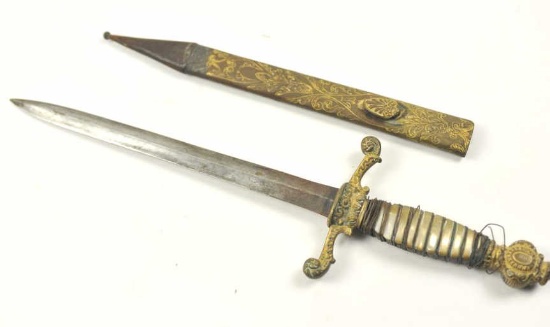 20IA-26 GILT BRONZE MOUNTED DAGGER