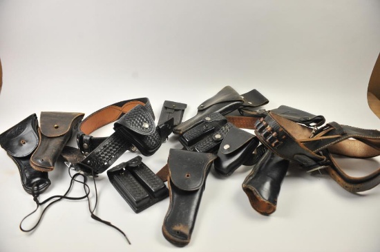 20HA-115 2-BASKETWEAVE GUNBELTS