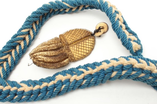 20JO-1 BLUE & WHITE BRAIDED CORD