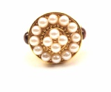 20RPS-9 CLUSTER PEARL RING