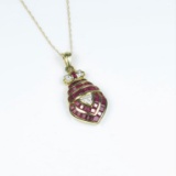 20CAI-3A RUBY & DIAMOND PENDANT