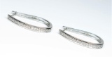 20CAI-27 DIAMOND HOOP EARRINGS