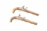 18GV-12 PAIR OF 18TH CENTURY FLINTLOCK PISTOLS