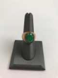 20CO-1 MAN'S GOLD JADE RING