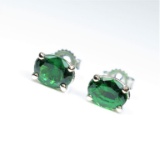 20CAI-17 TSAVORITE STUD EARRINGS