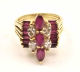 20HW-30 RUBY & DIAMOND RING