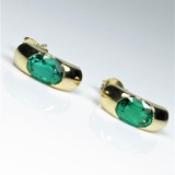 20CAI-41 CHATHAM EMERALD EARRINGS