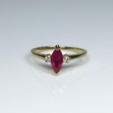 20CAI-15A BURMESE RUBY & DIAMOND RING