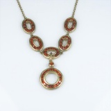 20CAI-16A RED GARNET NECKLACE
