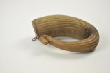 20IA-18 POWDER HORN FLUTED & RECURVED CARVED
