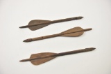 20IA-27 3-IRON CROSSBOW BOLTS WITH WOOD FLIGHTS