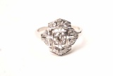 20RPS-22 VINTAGE DIAMOND RING IN PLATINUM