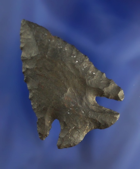 Nicely made 2 1/2" Coshocton Flint Notch Base Dovetail found on the Davis farm in Scioto Co., Ohio.