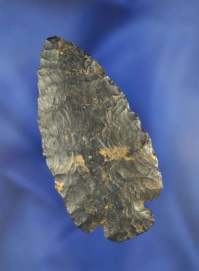 Well patinated 3 1/4" Coshocton Flint Dovetail found in Ohio.