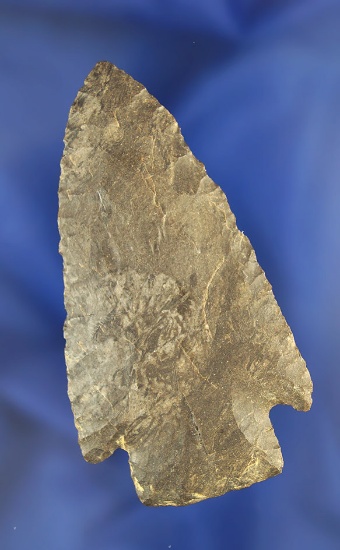 3 1/8" Dover Flint Archaic Stemmed Knife with excellent flaking found in Trigg Co., Kentucky.
