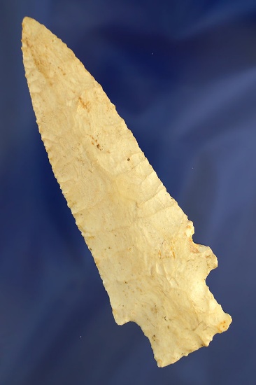 Classic style 5 1/8" Hardin made from Burlington Chert, found in Pike Co., Illinois.