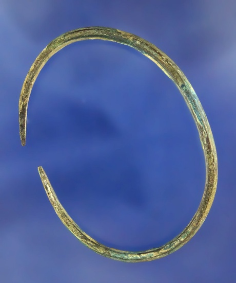 2 3/8" Copper Bracelet found near the Columbia River. Ex. Bill Peterson Collection.