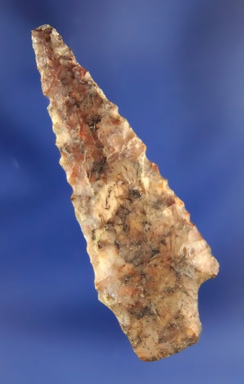 2" Gatecliff made from beautifully mottled flint and found in Oregon near the Columbia River.