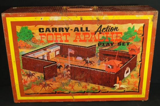 Carry-all Action Fort Apache Play Set, by Louis Marx & Co., Glen Dale, West Virginia, 26038