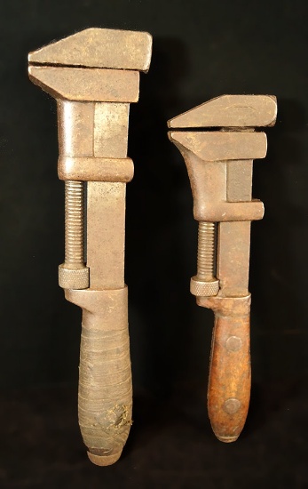 Antique wrenches one from the 1890's and one from 1868, from the L. Coles Company.