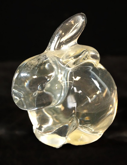 Fenton clear glass Rabbit!