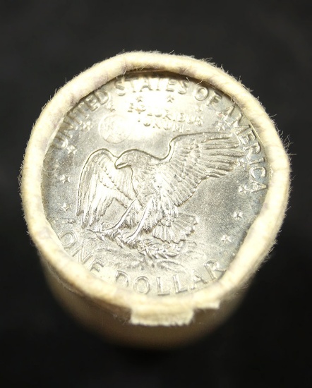 One Roll of 25 Susan B. Anthony Dollars still in Federal Reserve Bank Wrapper.