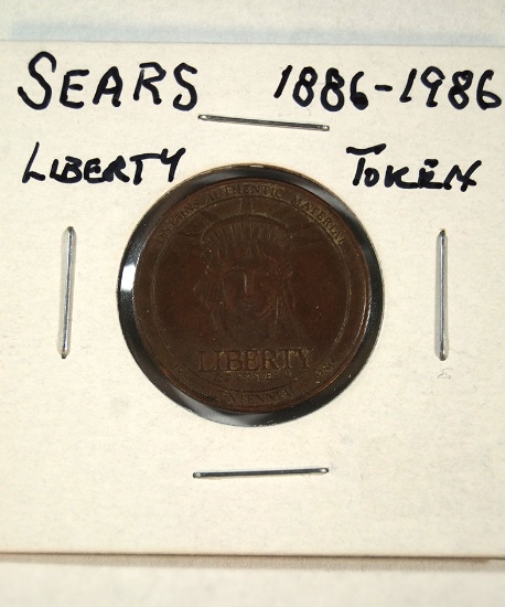 Sears Liberty Token 1886-1986, New Century.