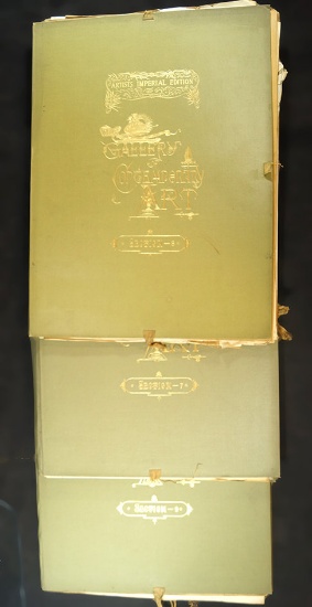 Three volumes of Gallery Contemporary Art from the Artists Imperial Edition company.