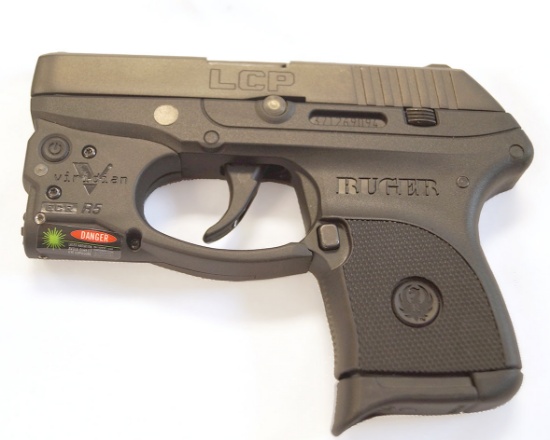 Ruger LCP .380 with Viridian Green Laser Grip Sight. Comes with orignal box, carry case, etc. etc.
