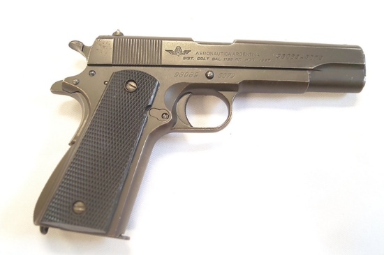 Colt Aeronautica, Argentina Pistol -  1125 mm / .45 Caliber  Model 1927 Air Force.