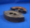 SAD iron, cast iron with wood handle, 
