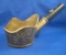 Oriental pan iron, decorative, with wood handle, Ht 7