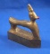 Little Rudolf the reindeer toy iron, solid brass, Ht 4