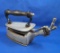 Davis porcelain/enamel natural gas iron, Ht 5 3/4