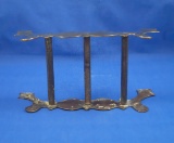 Iron stand, brass, 8 1/2