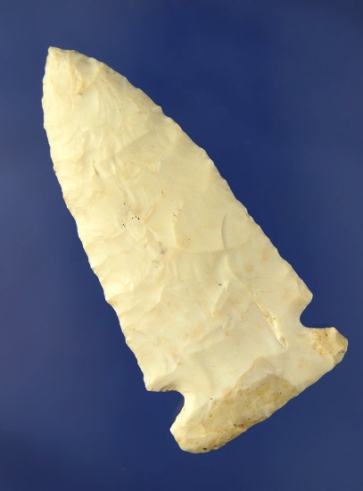 3 7/16" Burlington Chert Sidenotch Knife found In Livingston Co. Illinois.