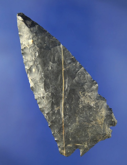 Large 3 9/16" Decatur Fractured Base made from Coshocton Flint found in Ohio.