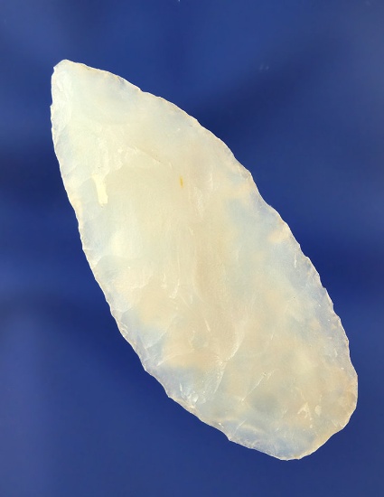 2 1/8" Chalcedony Knife found at an Arikara Indian village site in Sully County South Dakota