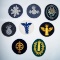 Assorted WWII German patches.