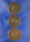 Set of 3 Large Cents - 1832, 1837, 1838