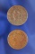 Pair of Large Cents - 1835 & 1850
