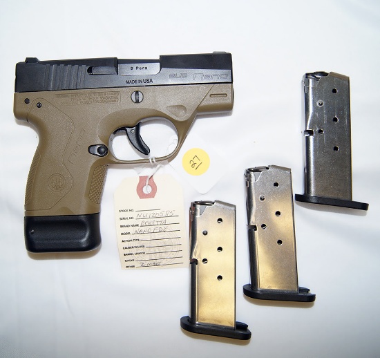 Beretta Nano--Caliber: 9mm--Comes With Box, 4 Magazines