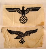 German Sport Shirt Insignias - 1- Luftwaffe, and 1 - Army.